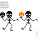 image of skeletons and  pumpkin svg and clipart