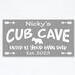 Cub Cave Sign, Personalized Boys Room Sign