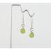 Fine Silver Peridot Green Earrings