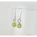 Fine Silver Peridot Green Earrings
