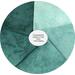 Teal green quilting cotton bundle, hand dyed gradient fabric