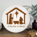 image of Christmas Nativity Reusable Stencil