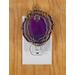 Gold Wire-Wrapped Purple Agate Night Light