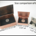 photo of three sizes of copper trinket boxes showing size comparison