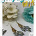 Handmade Gold Heart Teardrop Chandelier with Blue Luster Drops and Pearls Dangle Earrings