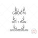 image of groom antlers svg and clipart