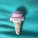Strawberry Delight Amigurumi Ice Cream Cone