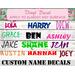 custom font decals