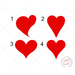 image of Valentine Hearts reusable stencils
