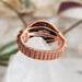 Copper Wire Wrapped Fire Agate Gemstone Ring