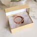 Copper Wire Wrapped Fire Agate Gemstone Ring in Packaging