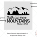 image of Faith Can Move Mountains Reusable Stencil