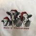 Christmas Cows Tea Towel