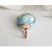 Plume Agate and Welo Opal, 14k Rose Gold-Filled Wire Wrapped Pendant