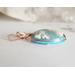 Plume Agate and Welo Opal, 14k Rose Gold-Filled Wire Wrapped Pendant