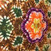 Tie Dye 100% Cotton Shower Curtain - Mandala/Flower