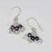 White, Gray, and Silver Cluster Pearl Triplet Earrings