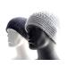 These Chunky Guy beanies are crocheted in gray -- light heather for the hat in front, and charcoal for the one in back.