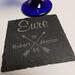 Engraved slate coaster