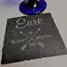 Engraved slate coaster