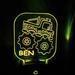 engraved big wheels night light