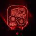 engraved big wheels night light