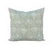 Beige and Cream Damask Floral Throw Pillow Cover front view