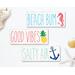 Beach Inspired Signs, Beach Bum sign, Salty Air sign, Good Vibes sign, seahorse sign, pineapple sign, anchor sign, Beach Inspired decor, Coastal Color Decor, Nautical Decor, Tropical Decor, Coastal Signs
