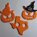 Pumpkin and Texas safety keychain designs