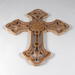 This beautiful handmade rustic fretwork cross is made from reclaimed hardwood flooring samples and adds a touch of rustic elegance to your home.