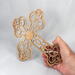 This beautiful handmade rustic fretwork cross is made from reclaimed hardwood flooring samples and adds a touch of rustic elegance to your home.