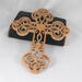 This beautiful handmade rustic fretwork cross is made from reclaimed hardwood flooring samples and adds a touch of rustic elegance to your home.