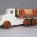 Wood Toy Lumber Truck Handmade and Painted in Your Choice of Colors From My Easy 5 Truck Fleet Collection