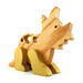 Wooden Toy Dinosaur Triceratops Made from Select Hardwoods and Finished with Mineral Oil and Beeswax