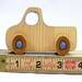 Wood Toy Truck, Handmade and Finished with Amber Shellac, Baby Blue, and Metallic Sapphire Blue Paint From My Play Pal Collection
