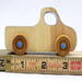 Wood Toy Truck, Handmade and Finished with Amber Shellac, Baby Blue, and Metallic Sapphire Blue Paint From My Play Pal Collection