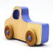 Wood Toy Truck, Handmade and Finished with Amber Shellac, Baby Blue, and Metallic Sapphire Blue Paint From My Play Pal Collection