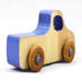 Wood Toy Truck, Handmade and Finished with Amber Shellac, Baby Blue, and Metallic Sapphire Blue Paint From My Play Pal Collection