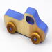 Wood Toy Truck, Handmade and Finished with Amber Shellac, Baby Blue, and Metallic Sapphire Blue Paint From My Play Pal Collection