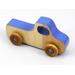 Wood Toy Truck, Handmade and Finished with Amber Shellac, Baby Blue, and Metallic Sapphire Blue Paint From My Play Pal Collection