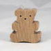 Handmade Wood Toy Teddy Bear Cutout Unfinished, Unpainted, Paintable, Ready to Paint From My Itty Bitty Animal Collection