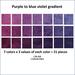 plum to purple gradient of hand dyed quilting cotton