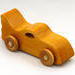 Handmade wooden toy bat car handcrafted and finished with amber shellac. This car is a part of my Play Pal Collection.