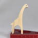 Handmade wood toy Giraffe cutout, crafted in a Toymakers Shop from high-quality, unfinished wood. Freestanding and stackable, part of the Itty Bitty Animal Collection. Perfect for creative painting and imaginative play.
