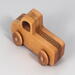 Handmade wooden toy pickup truck handmade from oak, poplar, and birch hardwoods with a satin polyurethane finish from my Play Pal Collection.