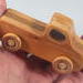 Handmade wooden toy pickup truck handmade from oak, poplar, and birch hardwoods with a satin polyurethane finish from my Play Pal Collection.