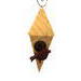 Handmade Wood Birdhouse Ornament Collectable Christmas Tree Ornament shapeed like a Christmas tree. Made from select-grade hardwoods, hand-sanded, and finished with a custom blend of oils and waxes using traditional woodworking tools.