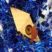 Handmade Wood Birdhouse Ornament Collectable Christmas Tree Ornament shapeed like a Christmas tree. Made from select-grade hardwoods, hand-sanded, and finished with a custom blend of oils and waxes using traditional woodworking tools.