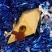 Handmade Wood Birdhouse Ornament Collectable Christmas Tree Ornament shapeed like a Christmas tree. Made from select-grade hardwoods, hand-sanded, and finished with a custom blend of oils and waxes using traditional woodworking tools.