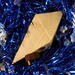 Handmade Wood Birdhouse Ornament Collectable Christmas Tree Ornament shapeed like a Christmas tree. Made from select-grade hardwoods, hand-sanded, and finished with a custom blend of oils and waxes using traditional woodworking tools.
